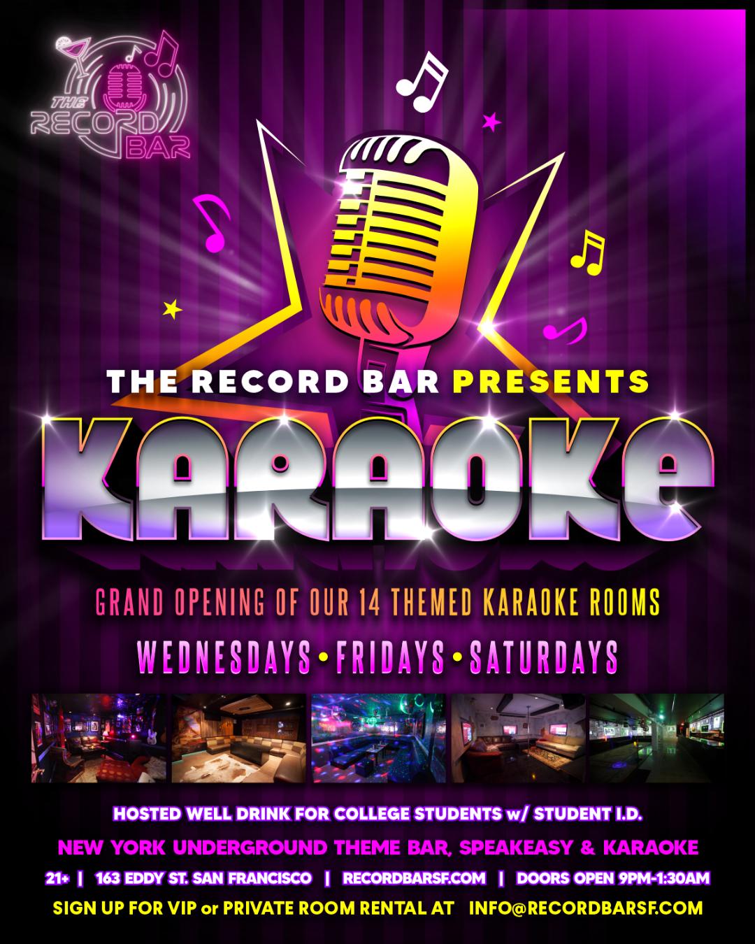 Record Bar SF - Events, Things to Do in San Francisco - DJ's, Karaoke ...