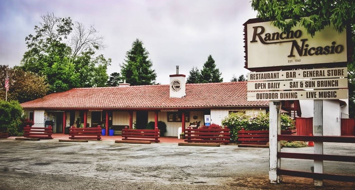 Rancho Nicasio - Events, Things to Do in Nicasio - American Restaurant, Bars, Live Music Venue - Phone Number - Hours - Photos - 1 Old Rancheria Road - SF Station