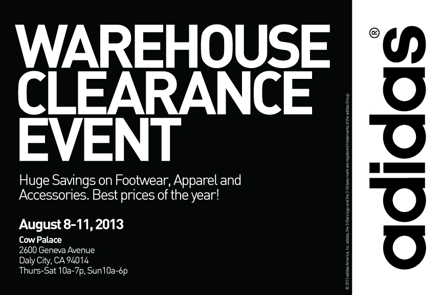 Adidas Giant Summer Warehouse Sale at 
