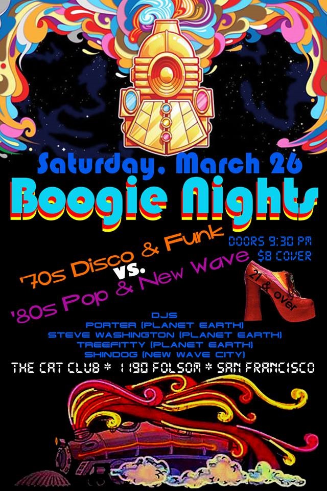 Boogie Nights! 70s .vs. 80s! at Cat Club in San Francisco - May 28 ...