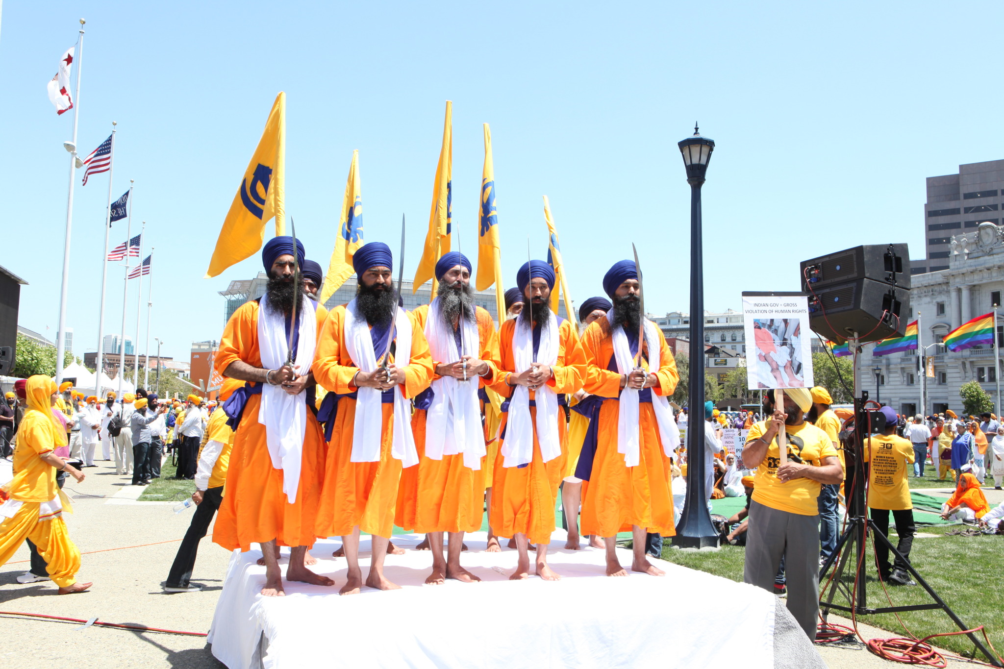 Sikh Freedom Rally at Civic Center Plaza Fulton Plaza in San