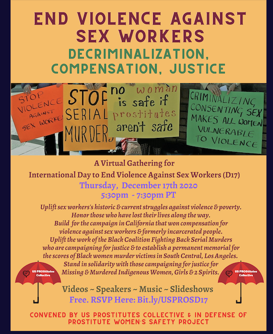 End Violence Against Sex Workers Decriminalization Justice And Compensation A Virtual