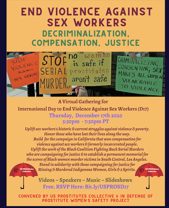 End Violence Against Sex Workers Decriminalization Justice And Compensation A Virtual 3449