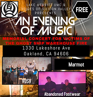 VOSV Ghost Ship Fire Memorial Concert at Lake Merritt United Methodist ...