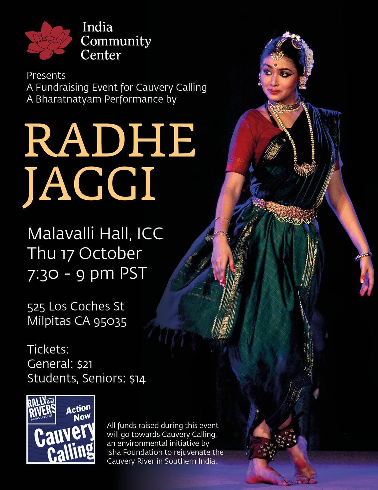 A Bharatnatyam Performance for Cauvery Calling, by Radhe ...