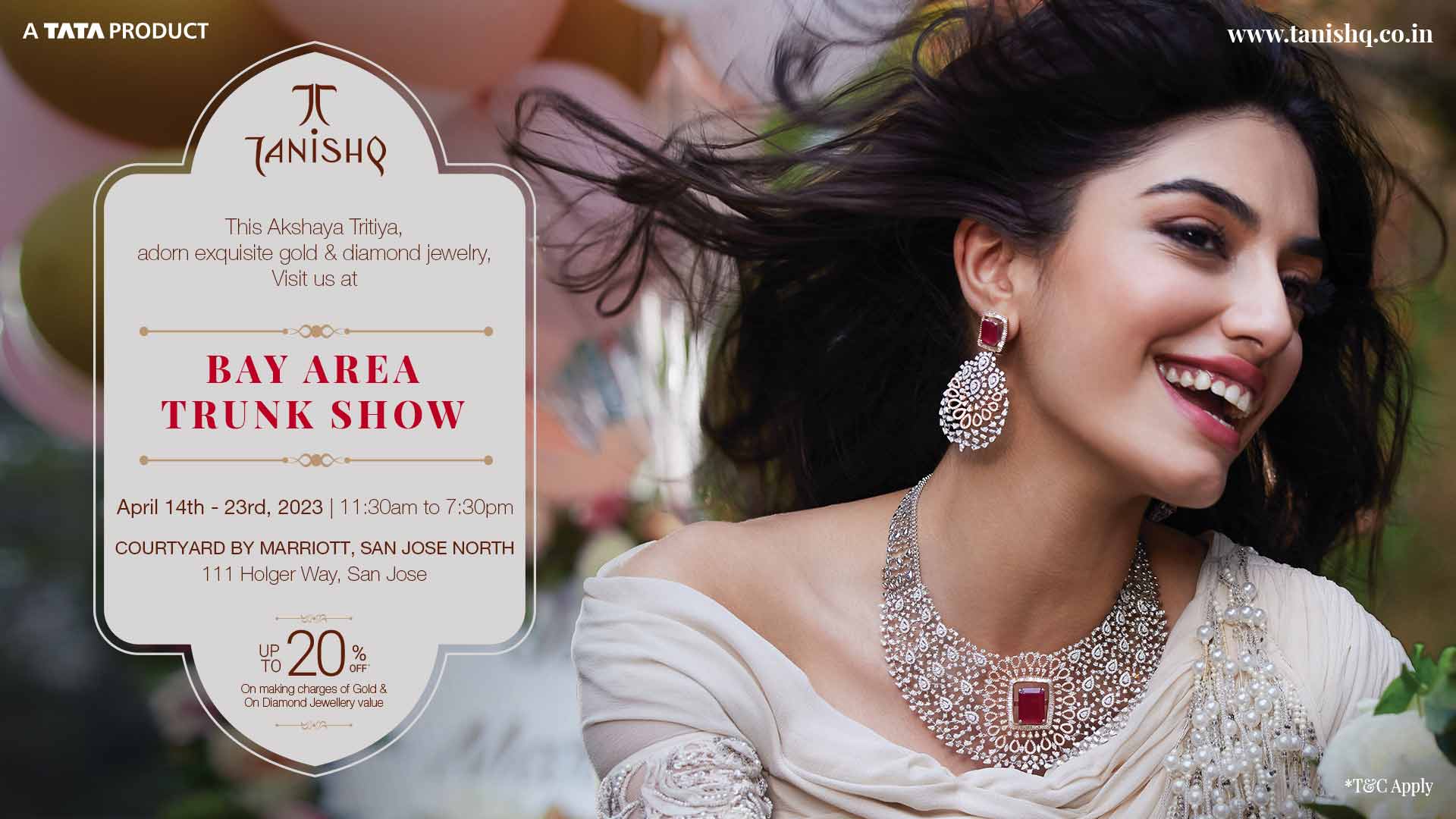 Tanishq Bay Area Trunk Show at Courtyard by Marriott San Jose in San