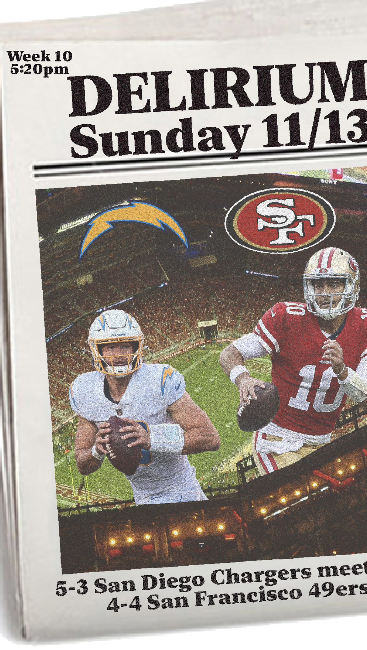 Week 10 Chargers @ Niners at Delirium Bar in San Francisco - November 13,  2022