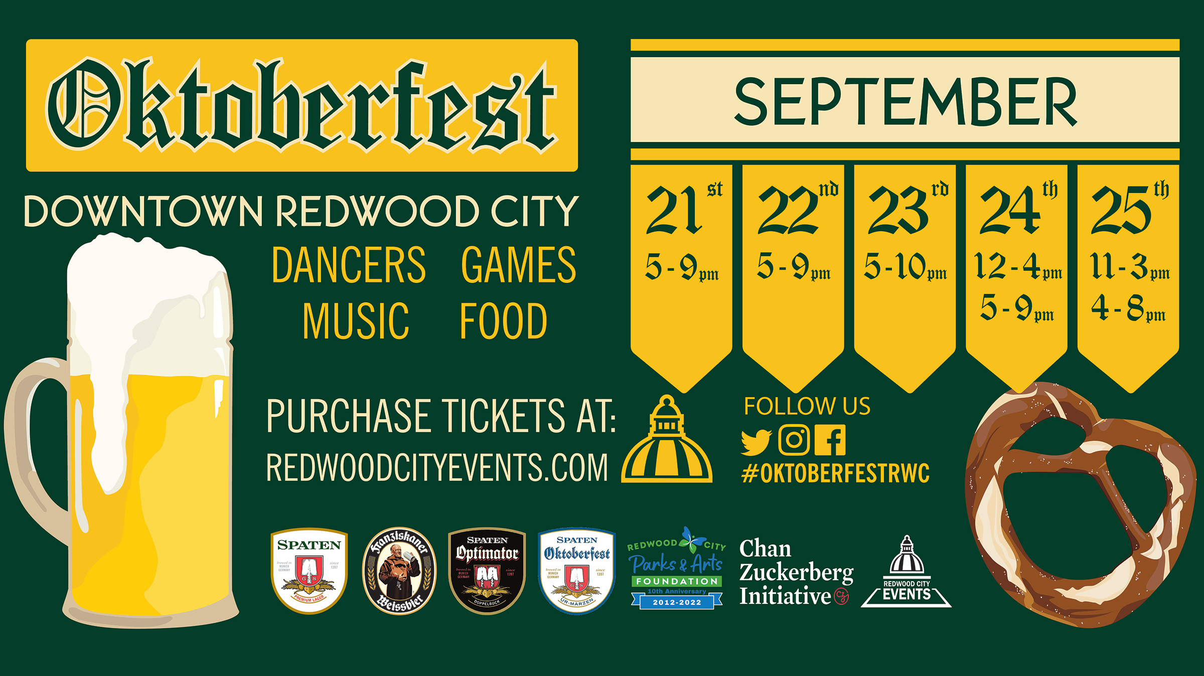 Oktoberfest Downtown Redwood City 2022 at Courthouse Square Downtown