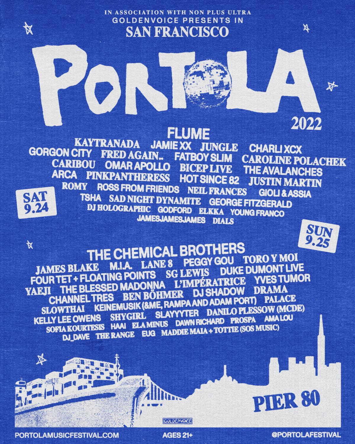 Portola Music Festival at Pier 80 in San Francisco September 24, 2022