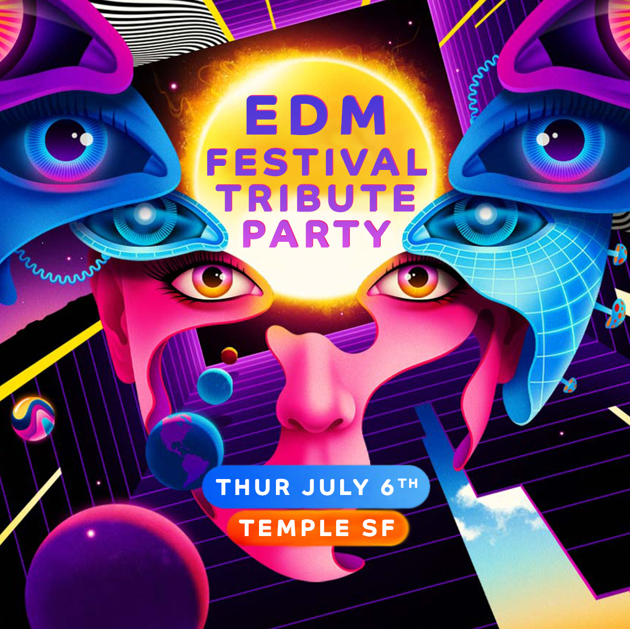 EDM Festival Tribute Party at Temple SF at Temple San