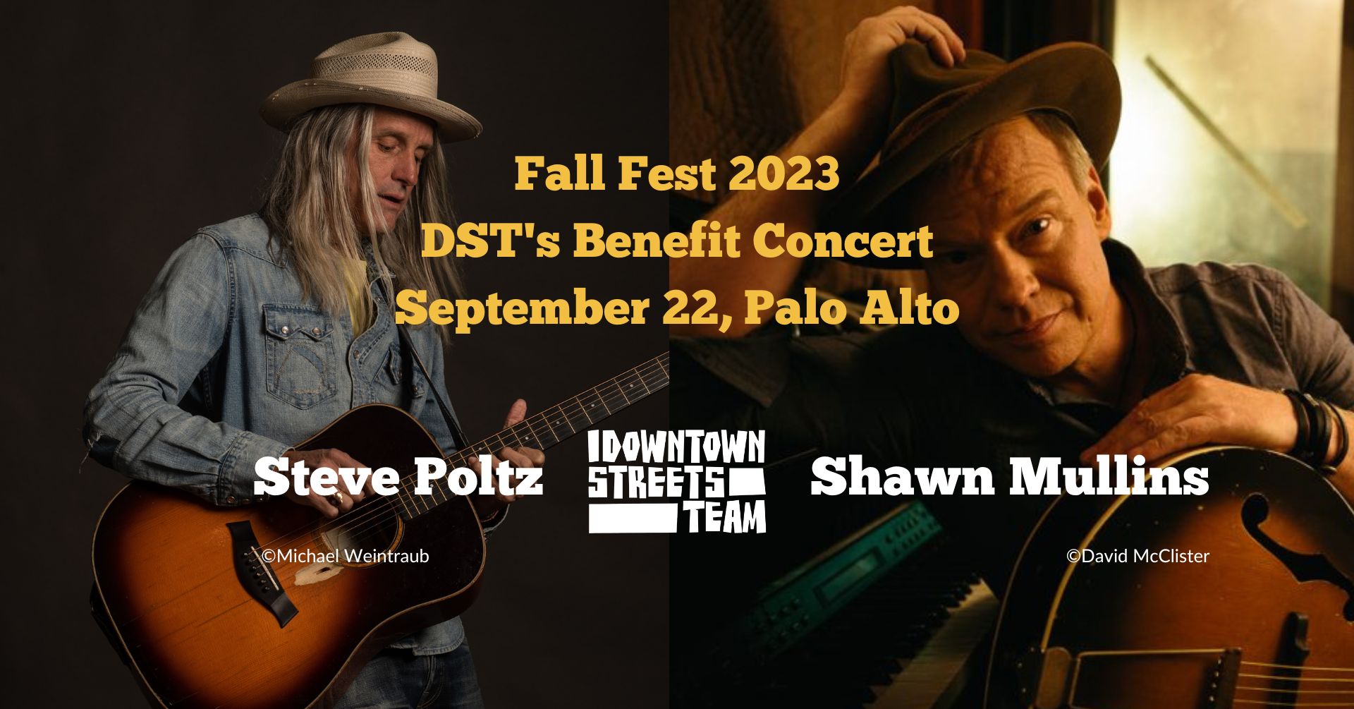 FALL FEST: DST's Benefit Concert: Shawn Mullins & Steve Poltz at Oshman ...