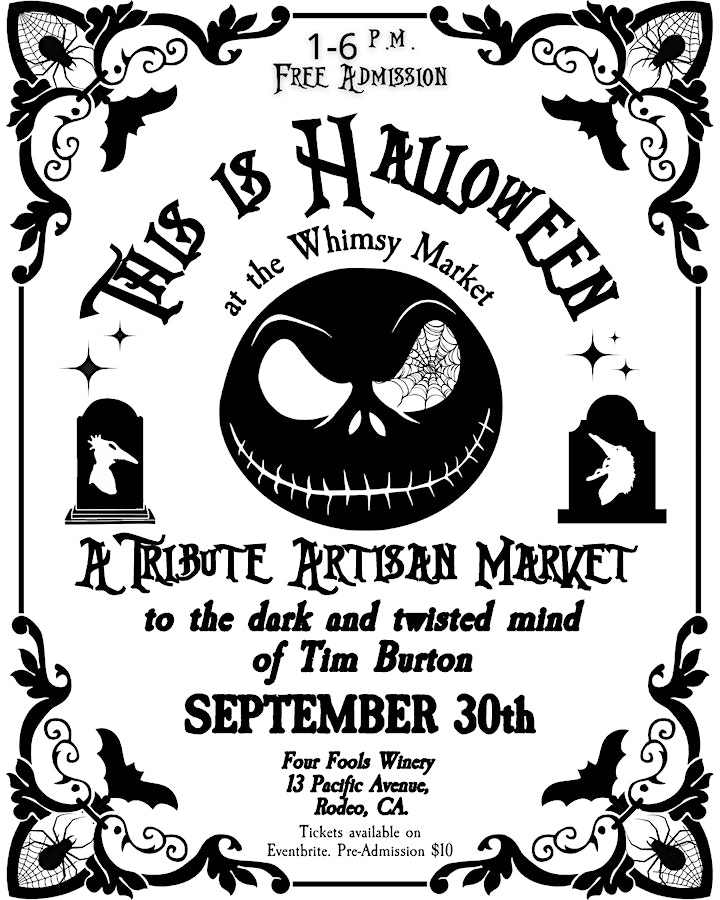 This is Halloween (Tim Burton Inspired Market) at Four Fools Winery in ...