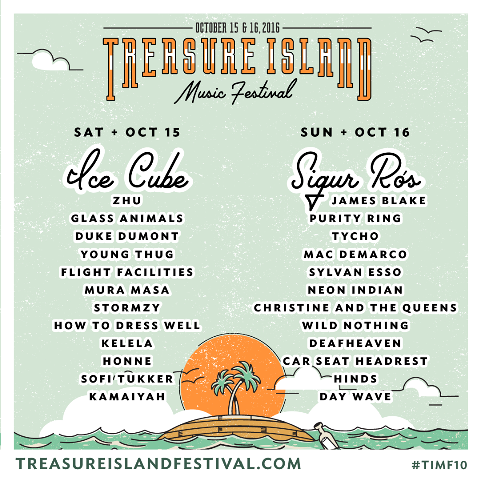 Daily Lineup Announced for Treasure Island Music Festival Plus 12 Vids