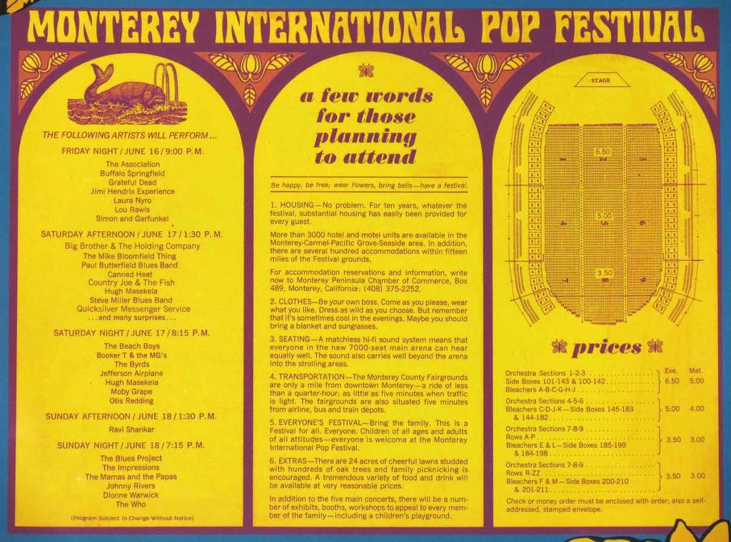 Monterey International Pop Festival Celebrates 50 Years, Lineup  Announcement | SF Station