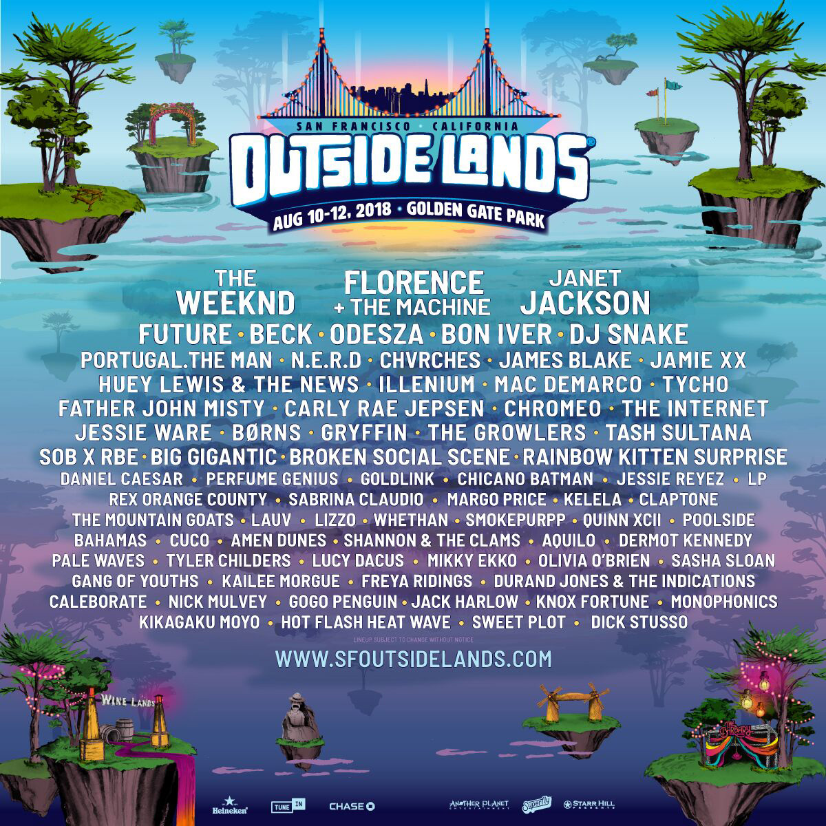 Outside Lands 2018 Lineup Announcement: The Weeknd ... - 1200 x 1200 jpeg 597kB