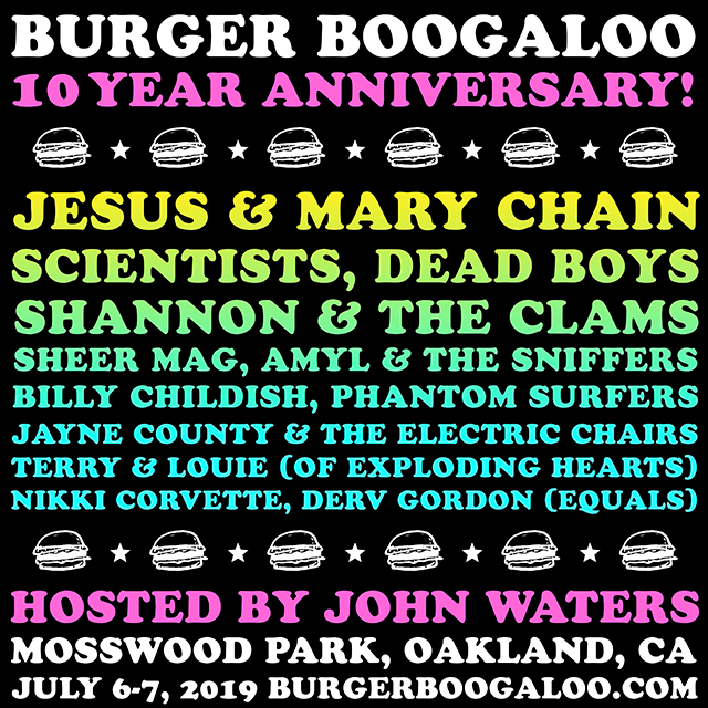 Burger Boogaloo Lineup