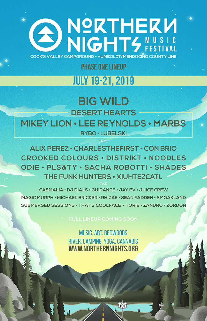 Lineup Drops for Northern Nights Music Festival in Mendo Redwood Forest