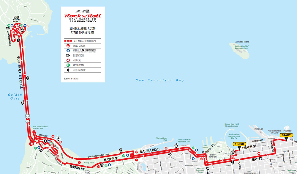 Rock And Roll Marathon San Diego Map Map