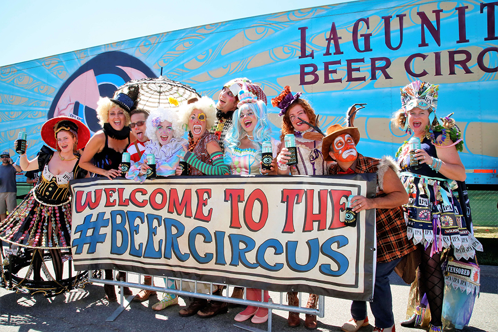 Details about   BEER Collectible Coaster ~ LAGUNITAS Brewing Wanna Run Away to the Beer Circus 